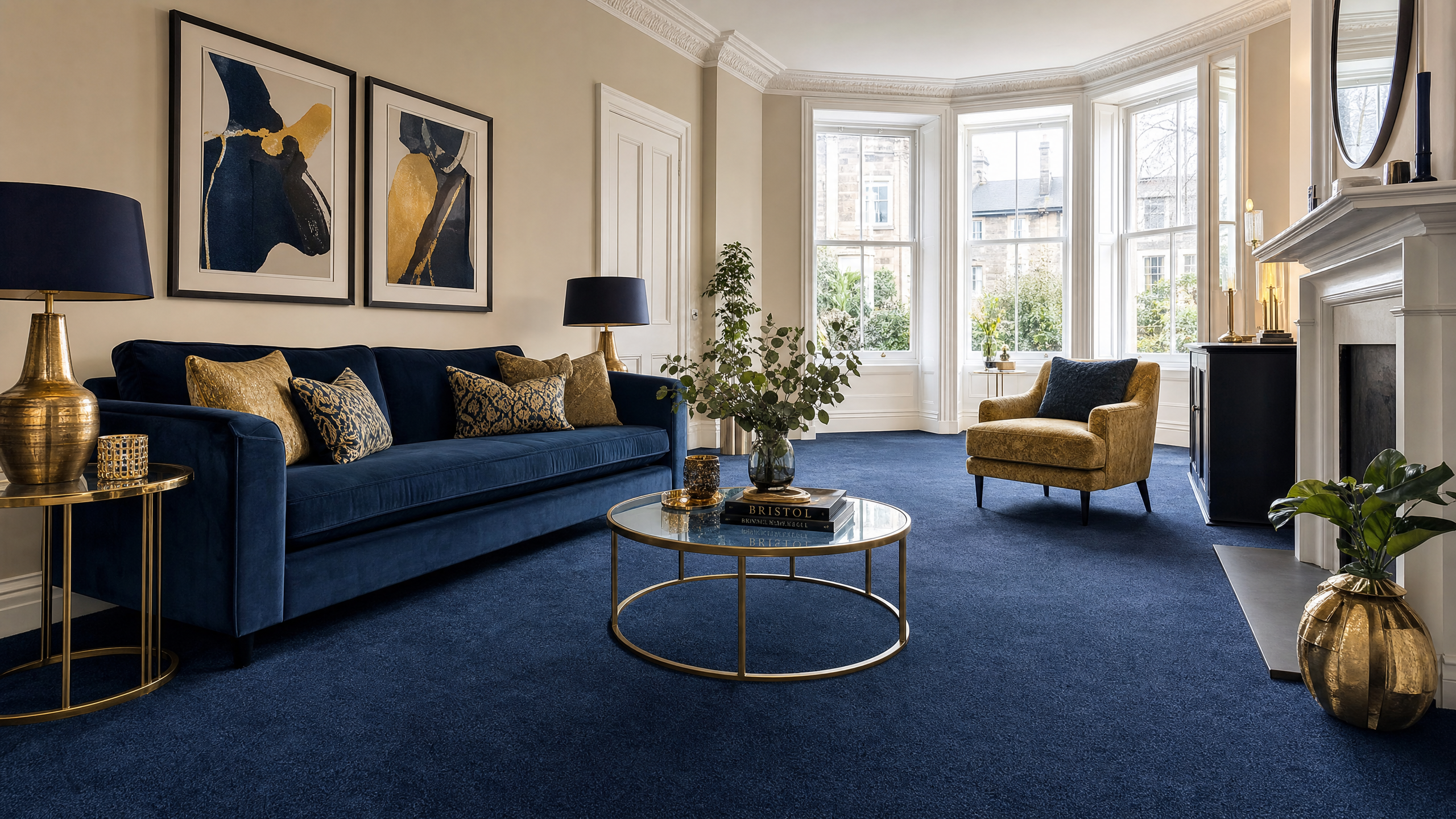 Luxury carpet in a Bristol living room